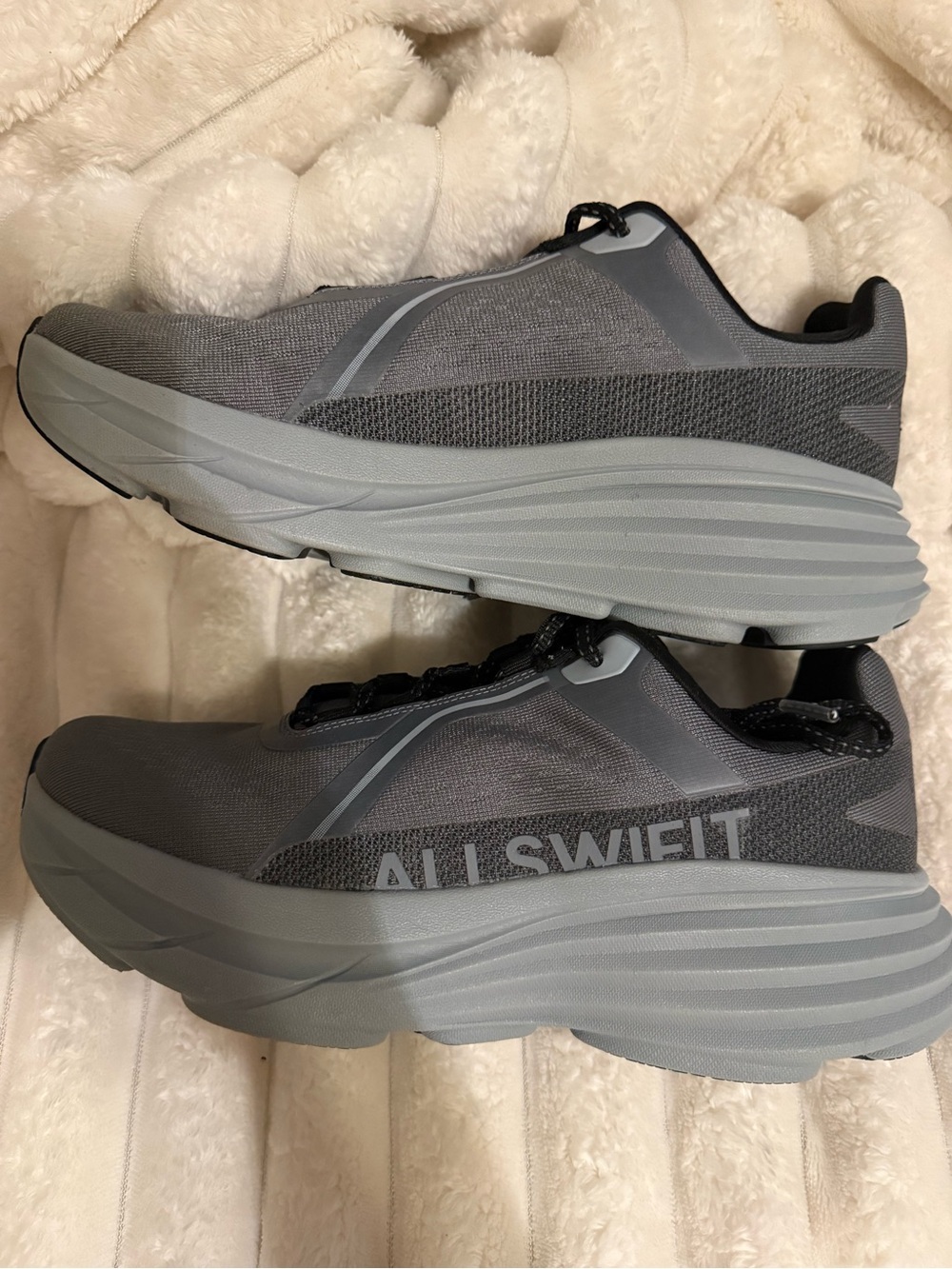 Men's Gray Chunky Platform Sneakers